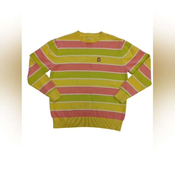 Teddy Fresh EUC Knit L/S Sweater Pink Green Size Medium - Picture 4 of 8